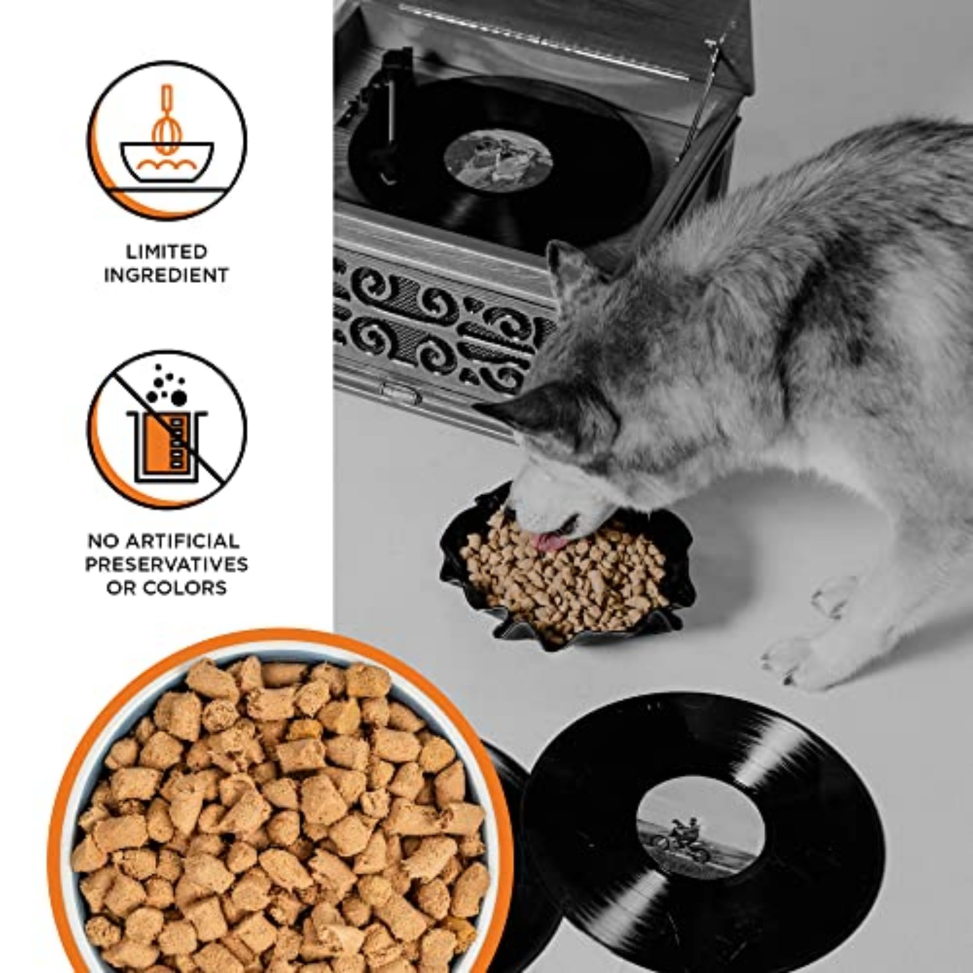 BIXBI Rawbble Freeze Dried Dog Food, Chicken Recipe, 12 oz - 98% Meat and Organs, No Fillers - Pantry-Friendly Raw Dog Food for